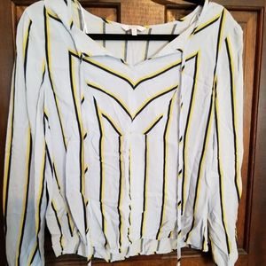 Candies Striped BoHo Top